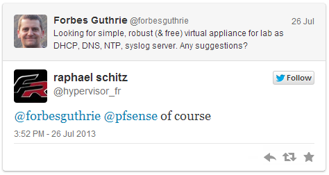pfsense tweet