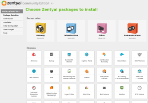 6 Zentyal package selection