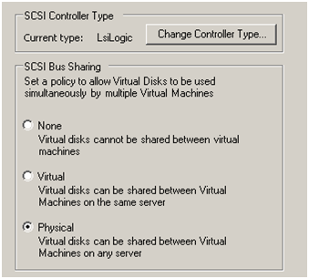 SCSI bus sharing