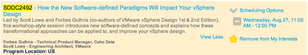 VMworld 2014 session details